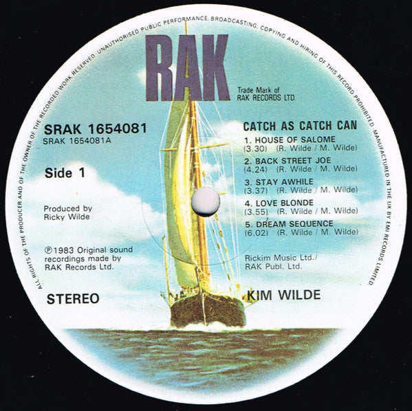 Kim Wilde – Catch As Catch Can LP vinyl record, image 7 of 8