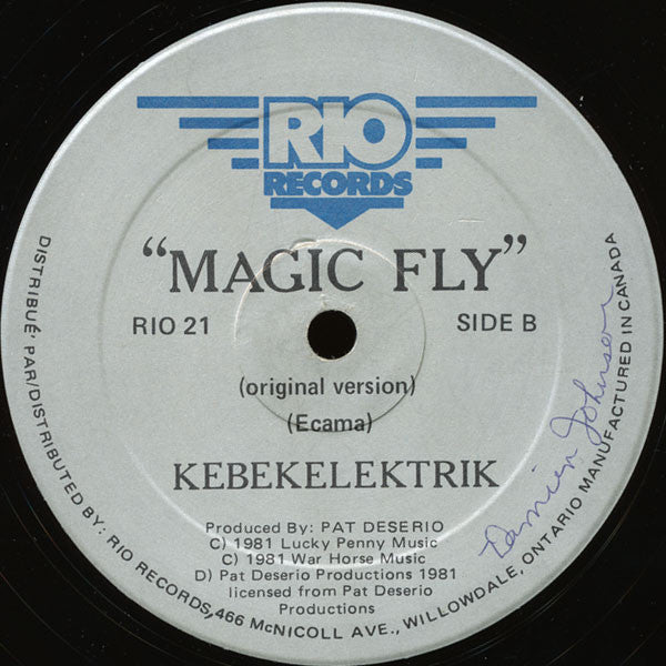 Kebekelektrik – Magic Fly 12" vinyl record, image 2 of 2