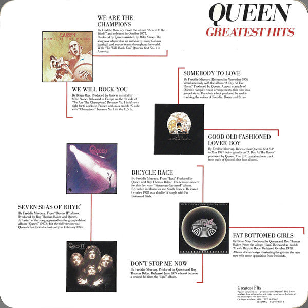 Queen – Greatest Hits LP vinyl record, image 5 of 7