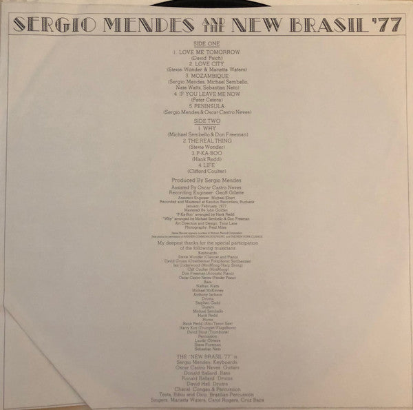 Sérgio Mendes & The New Brasil '77 – Sergio Mendes And The New Brasil '77 LP vinyl record, image 3 of 6