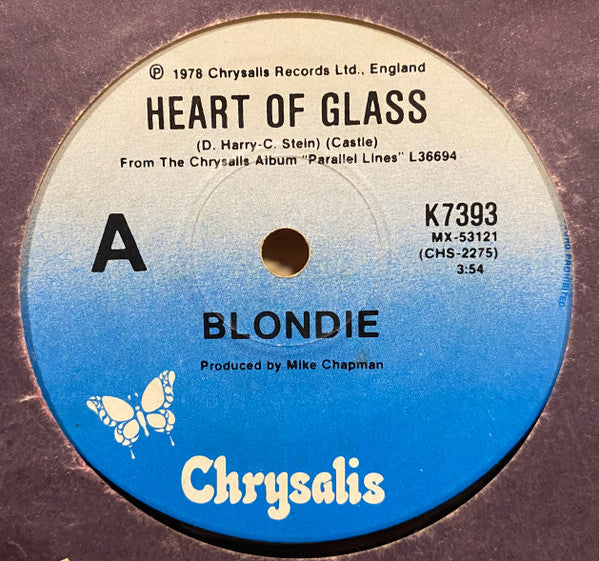 Blondie – Heart Of Glass 7" vinyl record, image 3 of 4
