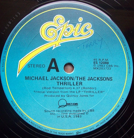Michael Jackson, The Jacksons – Thriller (Special Version)