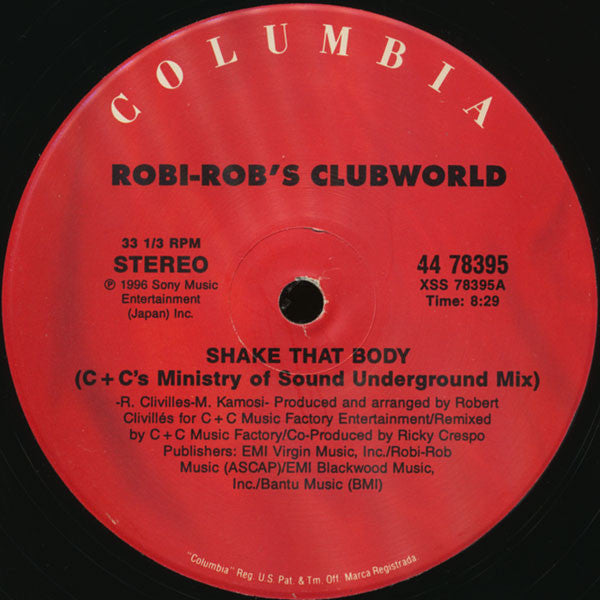 Robi Rob's Clubworld – Shake That Body (3x12") 12" vinyl record, image 7 of 8
