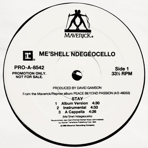 Me'Shell NdegéOcello – Stay 12" vinyl record, image 1 of 4