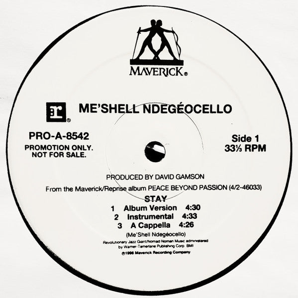 Me'Shell NdegéOcello – Stay 12" vinyl record, image 1 of 4
