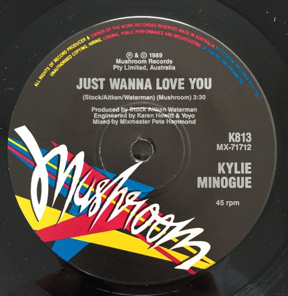 Kylie Minogue – Hand On Your Heart 7" vinyl record, image 4 of 6