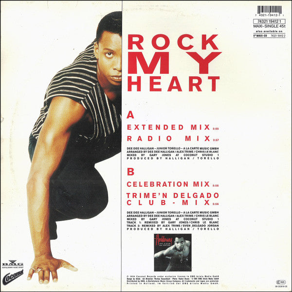 Haddaway – Rock My Heart 12" vinyl record, image 2 of 4
