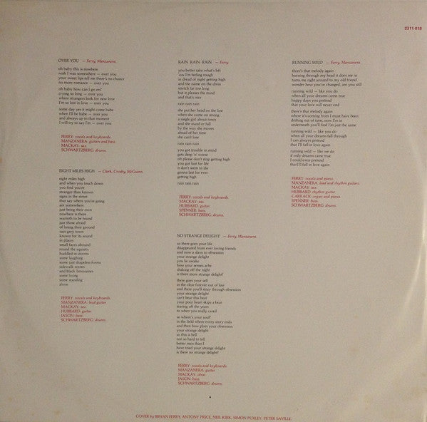 Roxy Music – Flesh + Blood LP vinyl record, image 6 of 6