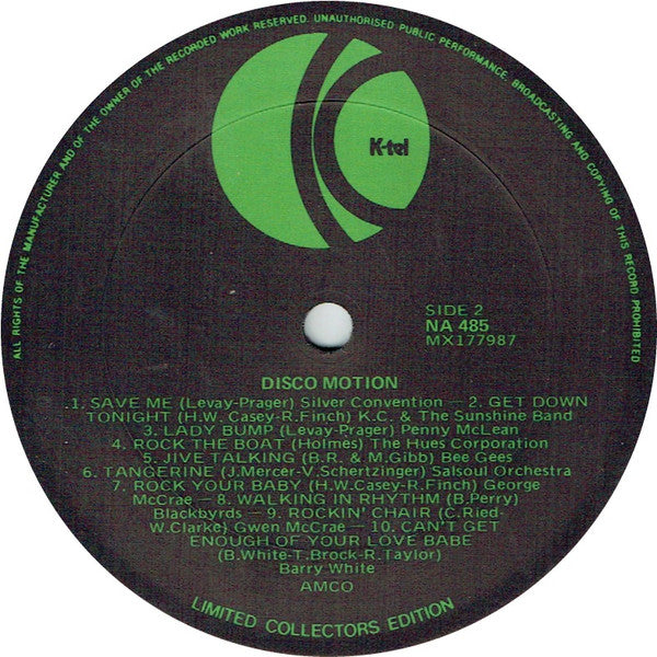 Various – Disco Motion LP vinyl record, image 4 of 4
