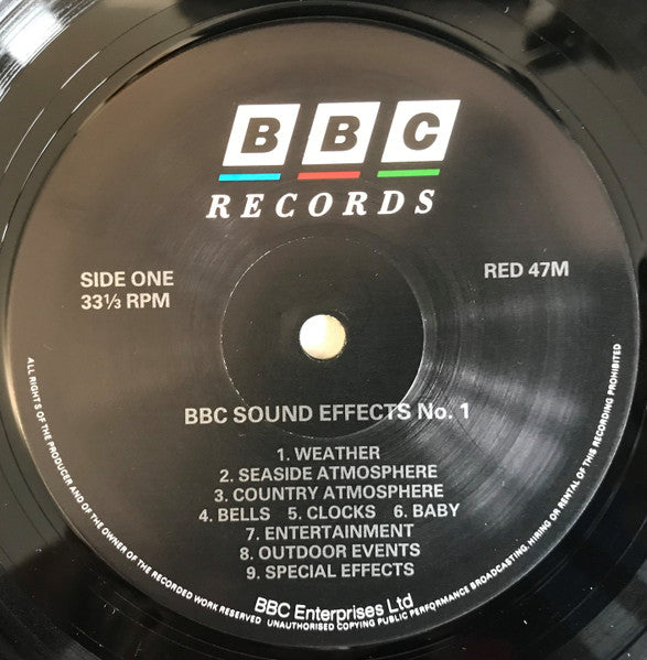 No Artist – Sound Effects No. 1 LP vinyl record, image 3 of 4