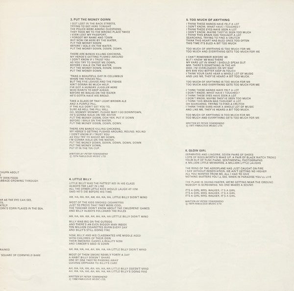The Who – Odds & Sods LP vinyl record, image 8 of 10
