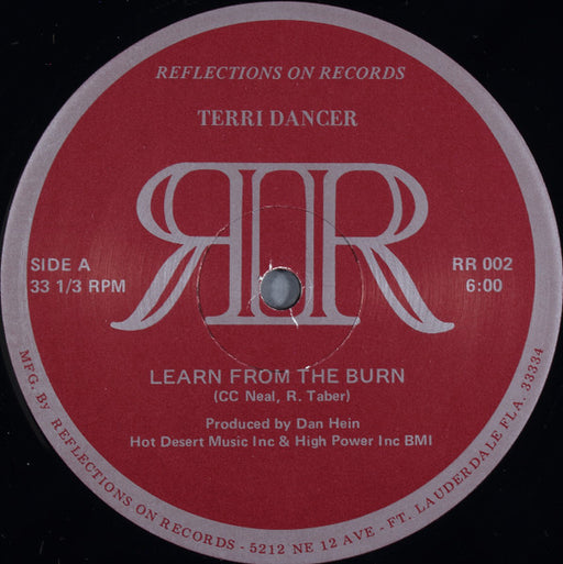 Terri Dancer – Learn From The Burn 12" vinyl record, image 1 of 2