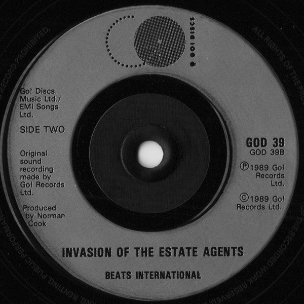 Beats International – Dub Be Good To Me 7" vinyl record, image 4 of 4