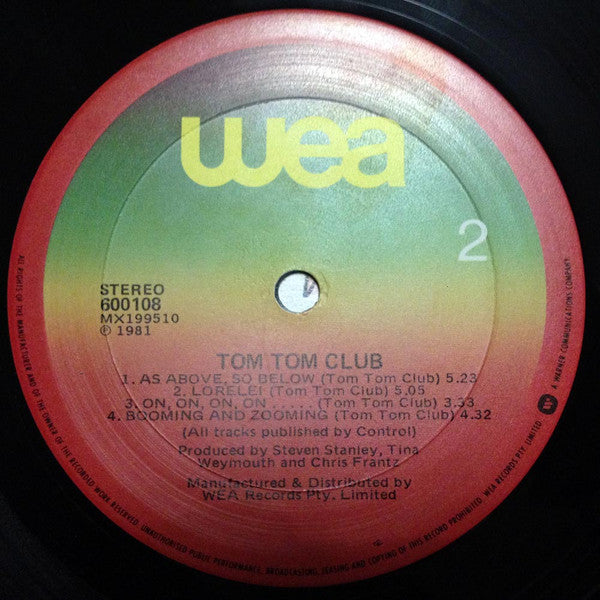 Tom Tom Club – Tom Tom Club LP vinyl record, image 5 of 5