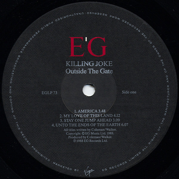 Killing Joke – Outside The Gate LP vinyl record, image 3 of 6