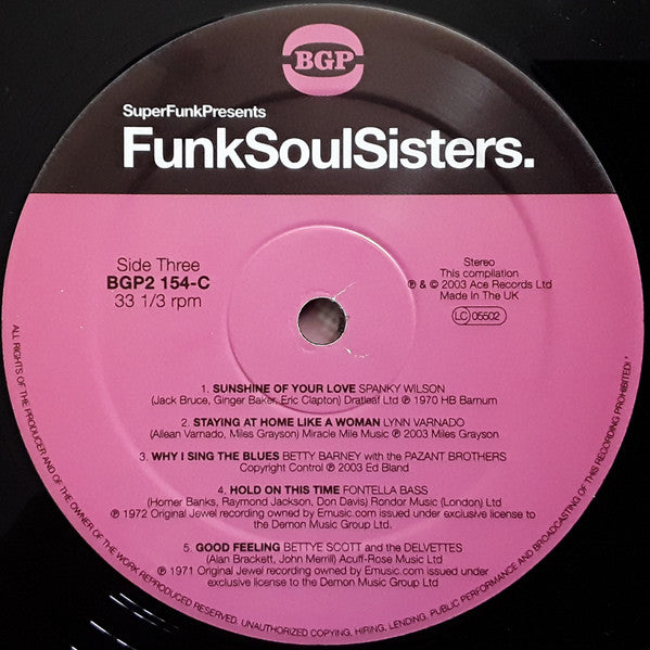 Various – Funk Soul Sisters. (2xLP) LP vinyl record, image 5 of 6
