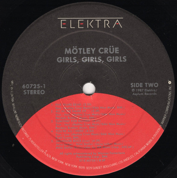 Mötley Crüe – Girls, Girls, Girls LP vinyl record, image 4 of 6