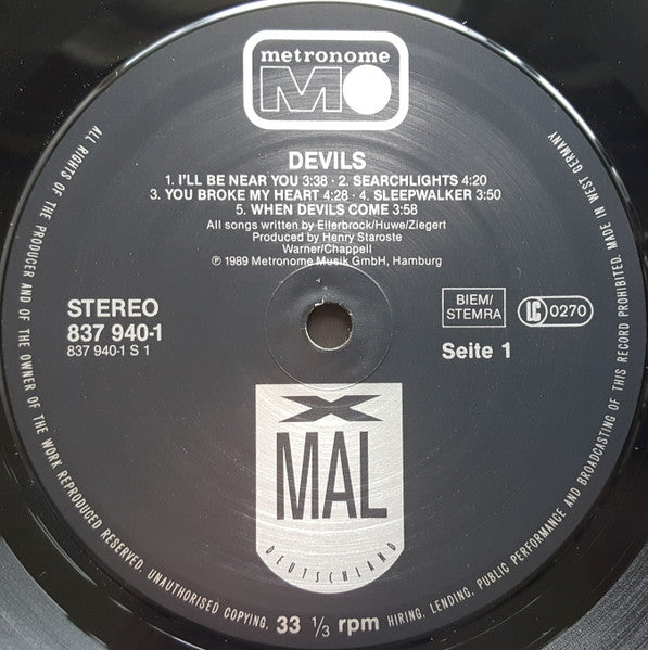X Mal Deutschland – Devils LP vinyl record, image 5 of 10