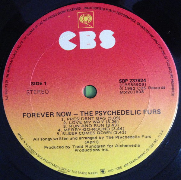 The Psychedelic Furs – Forever Now LP vinyl record, image 3 of 7