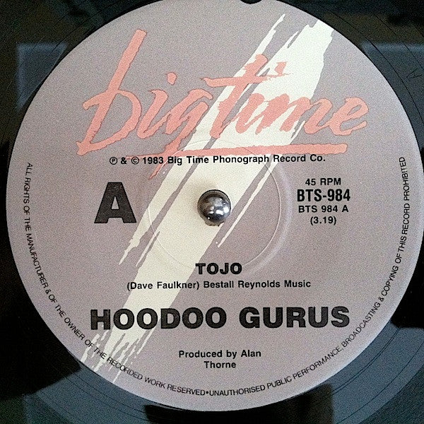 Hoodoo Gurus – Tojo 7" vinyl record, image 3 of 4
