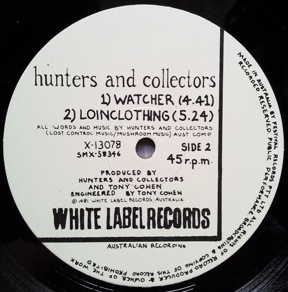 Hunters & Collectors – World Of Stone 12" vinyl record, image 4 of 4