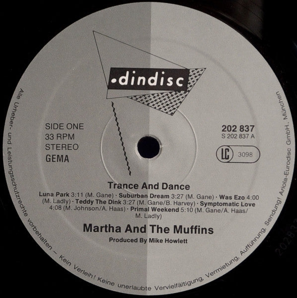 Martha And The Muffins – Trance And Dance LP vinyl record, image 3 of 6