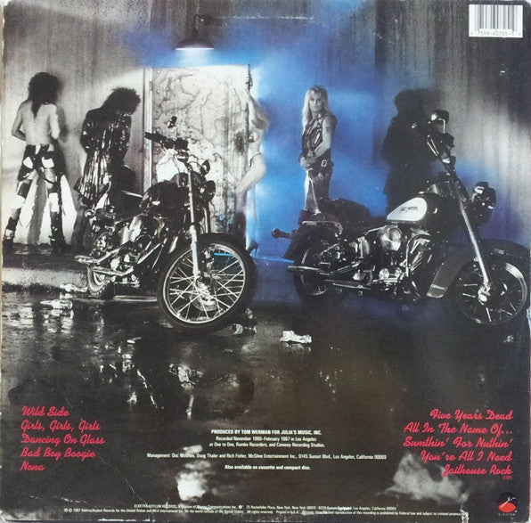 Mötley Crüe – Girls, Girls, Girls LP vinyl record, image 2 of 6