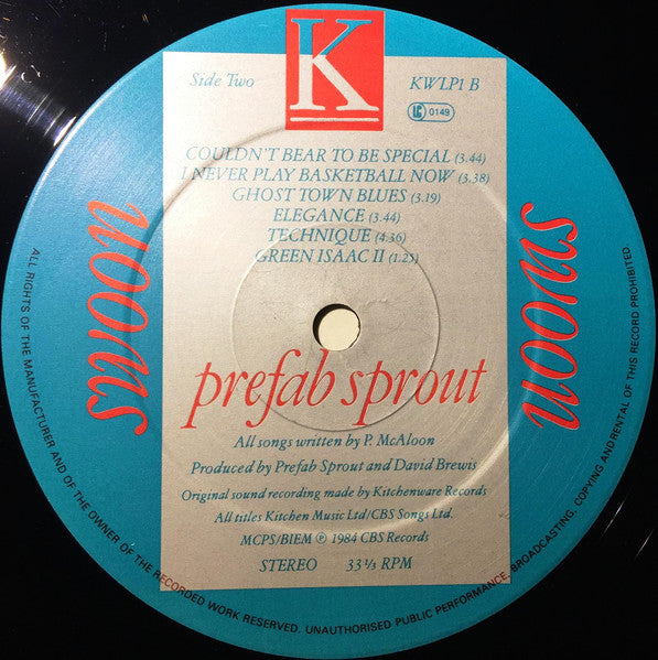 Prefab Sprout – Swoon LP vinyl record, image 5 of 6