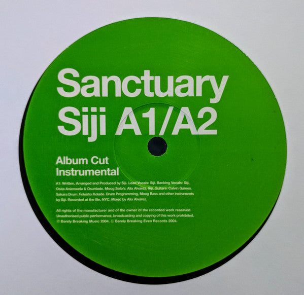Siji – Sanctuary 12" vinyl record, image 2 of 3