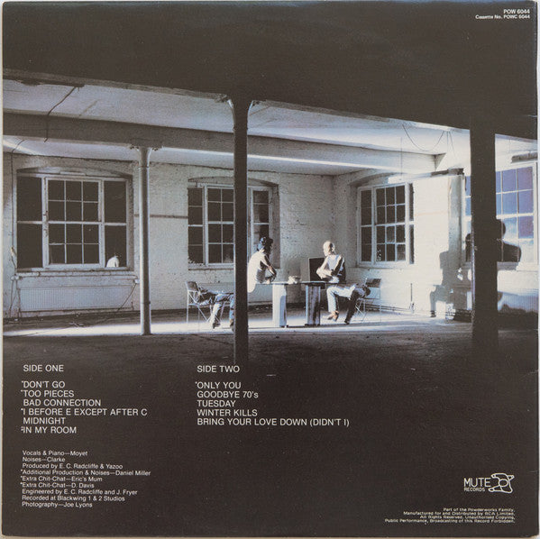 Yazoo – Upstairs At Eric's LP vinyl record, image 4 of 6