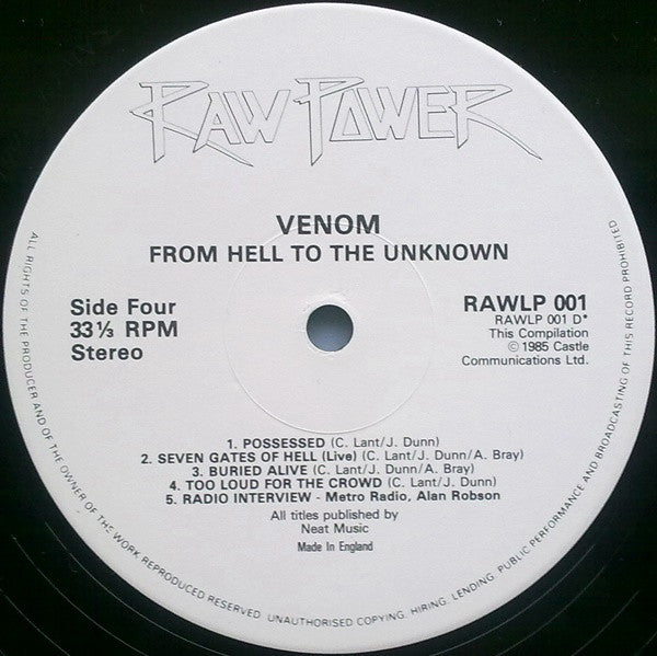 Venom – From Hell To The Unknown... (2xLP) LP vinyl record, image 8 of 9