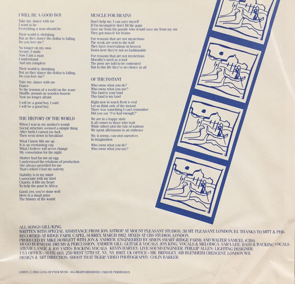 Gang Of Four – Songs Of The Free LP vinyl record, image 4 of 4