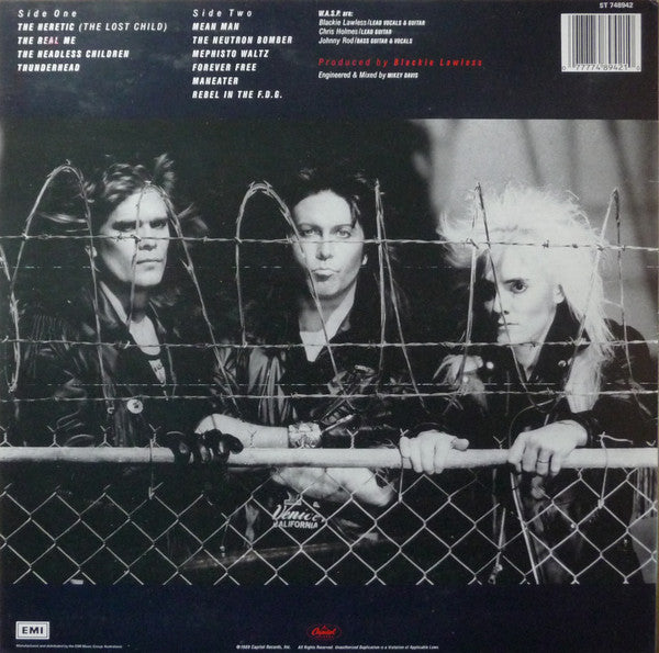 W.A.S.P. – The Headless Children LP vinyl record, image 2 of 4