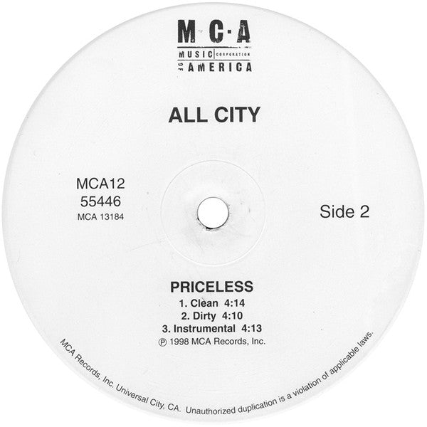All City – The Actual 12" vinyl record, image 4 of 4