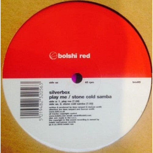 Silver Box – Play Me / Stone Cold Samba 12" vinyl record