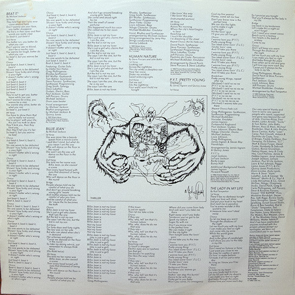 Michael Jackson – Thriller LP vinyl record, image 6 of 7