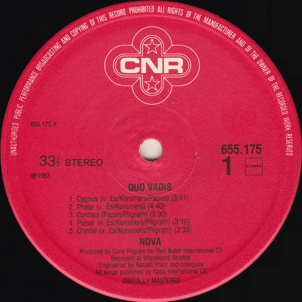 Nova – Quo Vadis LP vinyl record, image 3 of 4