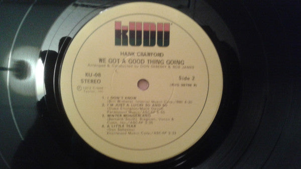 Hank Crawford – We Got A Good Thing Going LP vinyl record, image 4 of 4