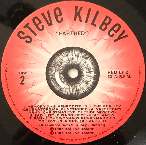 Steve Kilbey – Earthed LP vinyl record, image 5 of 5
