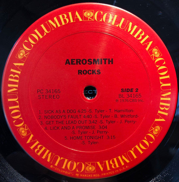 Aerosmith – "Rocks" LP vinyl record, image 4 of 8