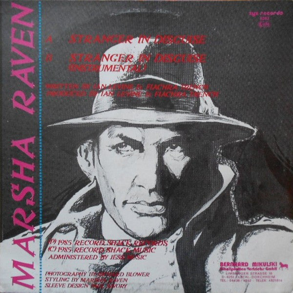 Marsha Raven – Stranger In Disguise 12" vinyl record, image 2 of 2
