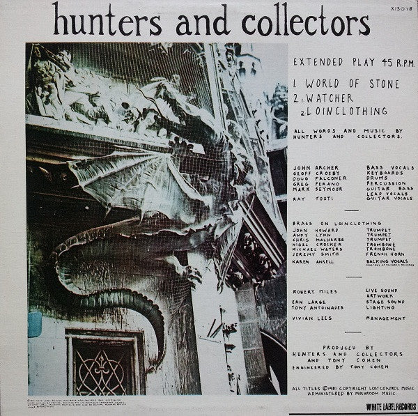 Hunters & Collectors – World Of Stone 12" vinyl record, image 2 of 4