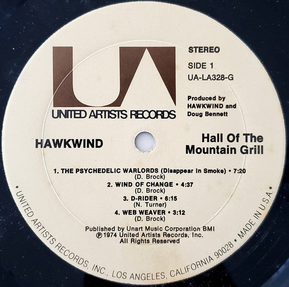 Hawkwind – Hall Of The Mountain Grill LP vinyl record, image 3 of 6