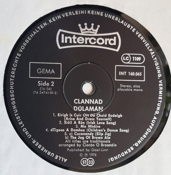 Clannad – Dúlamán LP vinyl record, image 8 of 8