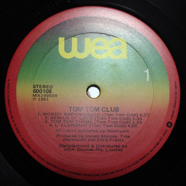 Tom Tom Club – Tom Tom Club LP vinyl record, image 4 of 5