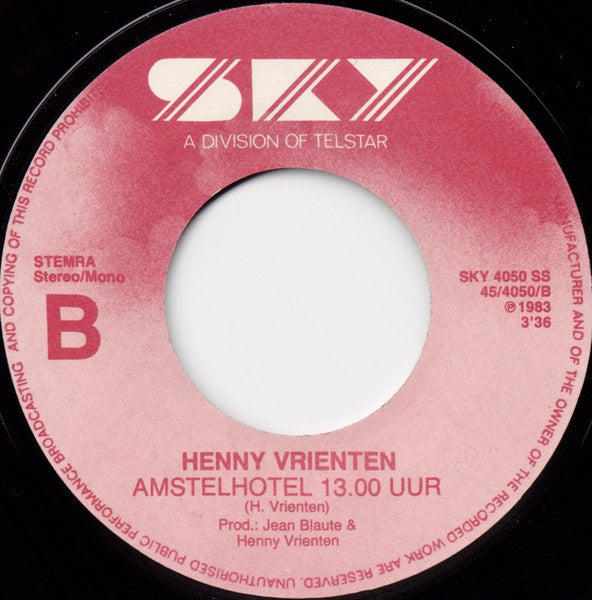 Herman Brood, Henny Vrienten – Als Je Wint 7" vinyl record, image 4 of 4