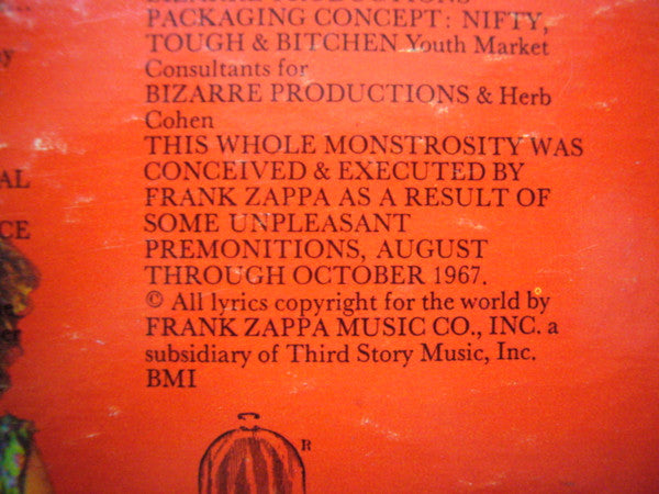 The Mothers – We're Only In It For The Money LP vinyl record, image 9 of 10