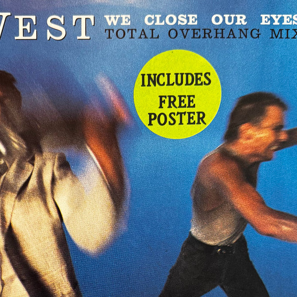 Go West – We Close Our Eyes (Total Overhang Mix) 12" vinyl record, image 7 of 7