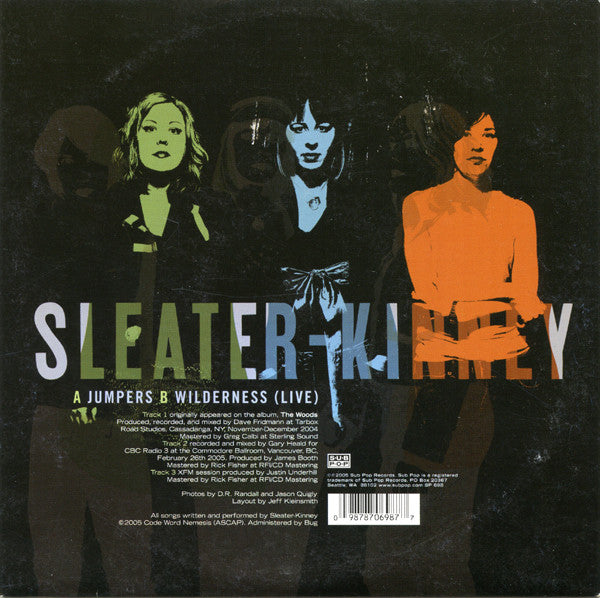Sleater-Kinney – Jumpers 7" vinyl record, image 2 of 4