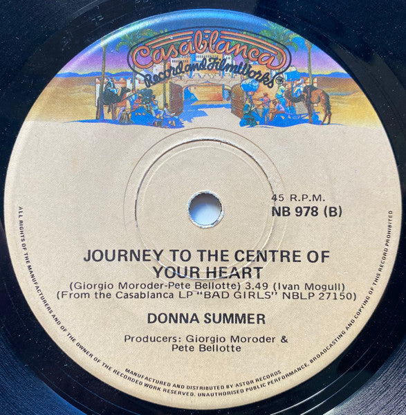 Donna Summer – Hot Stuff 7" vinyl record, image 2 of 2